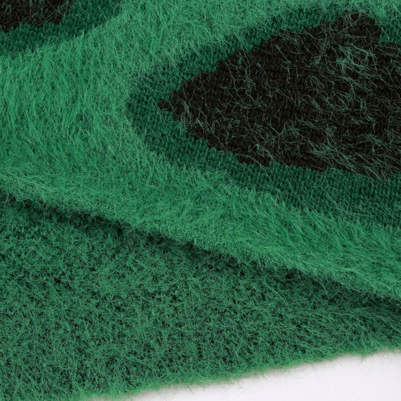 🆕🔥Leopard V Neck Tie Belt Sweater Dress Jade - Picture 6 of 6